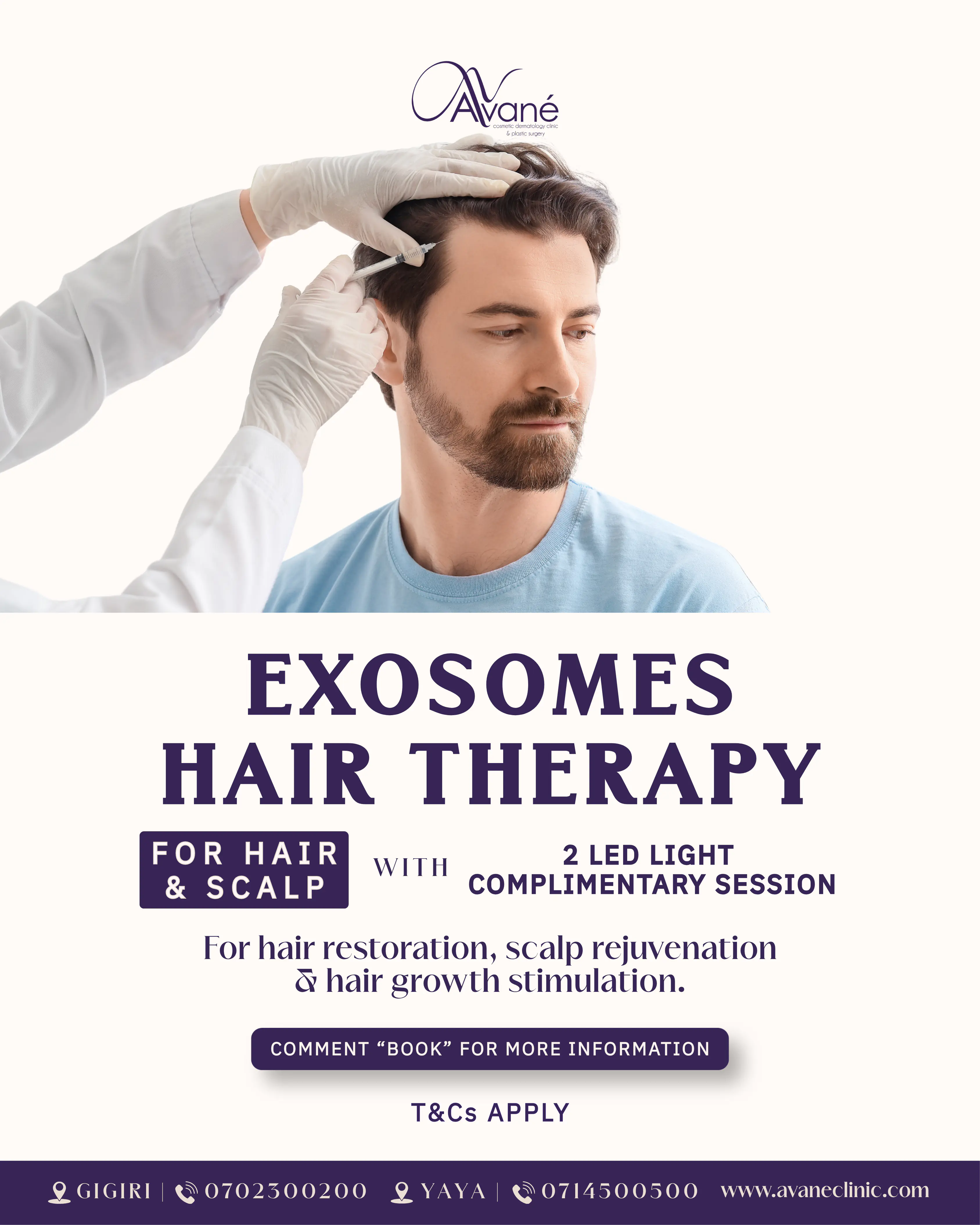 Hair exosomes April offer
